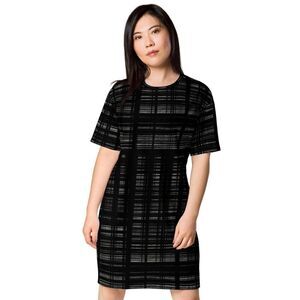 Vintage midi dress with short sleeves size M